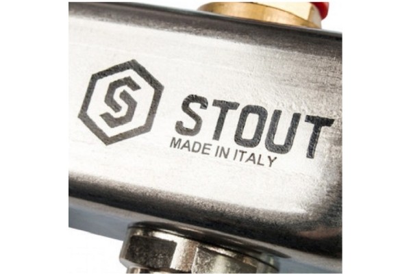 STOUT Коллектор из нержавеющей стали в сборе без расходомеров 6 вых.