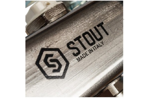 STOUT Коллектор из нержавеющей стали для радиаторной разводки 7 вых.