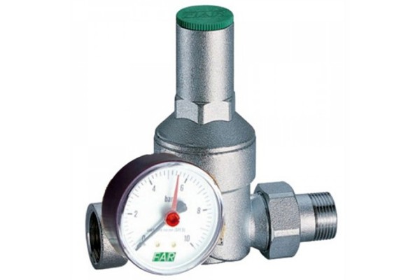Редуктор давления FAR 1/2 дюйма, 1-6 бар, поршневой до 80 C, FA283512