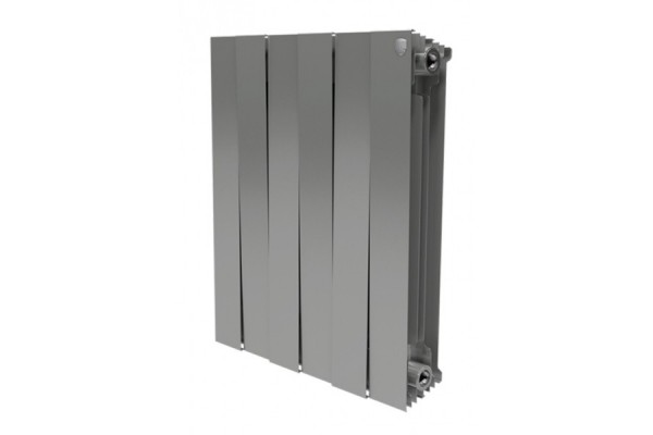 Биметаллический радиатор Royal Thermo PianoForte Satin Silver 500/8 секций, НС-1176341