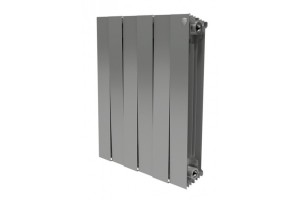 Биметаллический радиатор Royal Thermo PianoForte Satin Silver 500/4 секции, НС-1176338