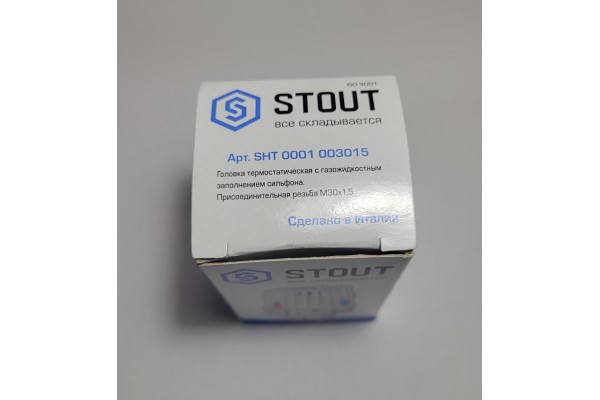 STOUT Головка термостатическая, газовая M30x1,5