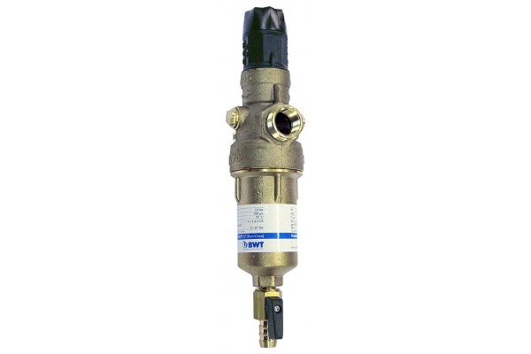 BWT Protector mini H/R HWS 3/4 фильтр механической очистки горячей воды с редуктором давления, 810563