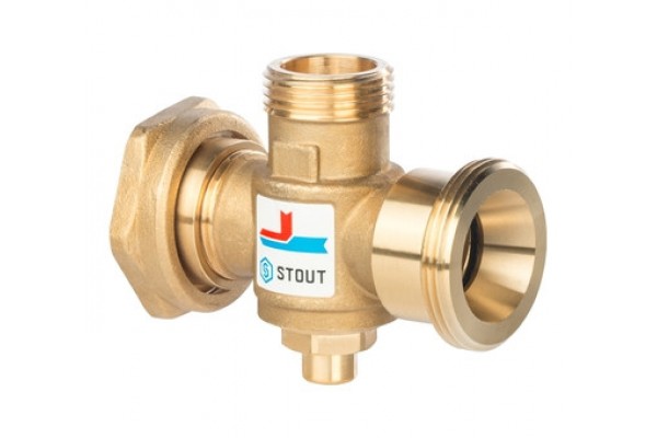 STOUT Термостатический смесительный клапан G 11/2M-G 11/2F-G 1M   60°С