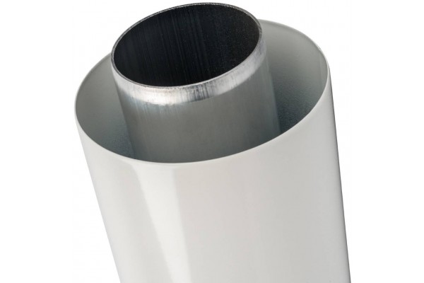 STOUT Элемент дымохода  DN60/100 труба коаксиальная 1000 мм п/м, уплотнения и хомут в комплекте