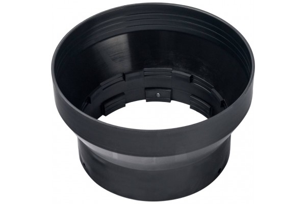STOUT Элемент дымохода адаптер пластиковый DN101/133, для гермитизации терминала при проходе через крышу
