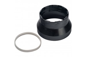 STOUT Элемент дымохода адаптер пластиковый DN101/133, для гермитизации терминала при проходе через крышу