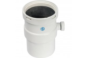STOUT Элемент дымохода  горизонтальный DN80  п/м с патрубком для отвода конденсата