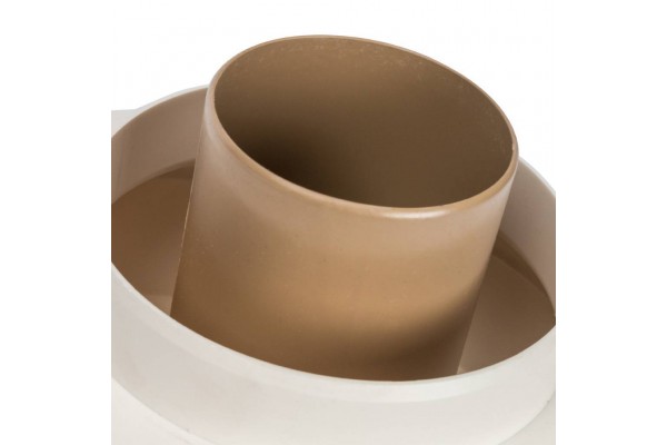 STOUT Элемент дымохода DN80/80 адаптер для подкл. разд. труб (совместимый  Vaillant,Ptotherm New ) PP-Ryton