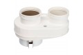 STOUT Элемент дымохода DN80/80 адаптер для подкл. разд. труб (совместимый  Vaillant,Ptotherm New ) PP-Ryton