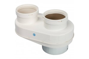 STOUT Элемент дымохода DN80/80 адаптер для подкл. разд. труб (совместимый  Vaillant,Ptotherm New ) PP-Ryton