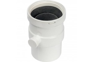 STOUT Элемент дымохода вертикальный  D80  п/м с патрубком для отвода конденсата