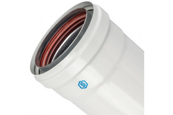 STOUT Элемент дымохода  DN80/100 труба 250 мм утепленная п/м
