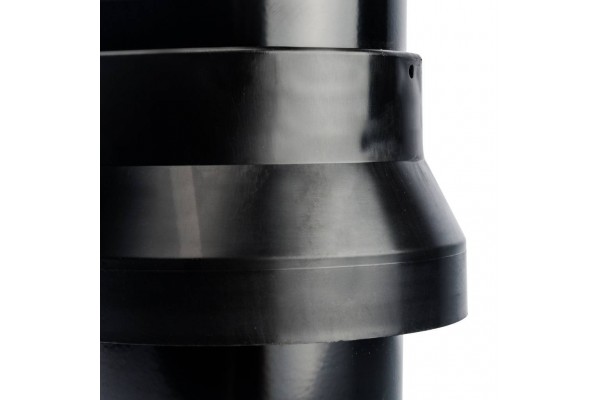 STOUT Элемент дымохода  DN80/100 к-т  адаптер вертикальный утепленный, 584 мм, финальный участок