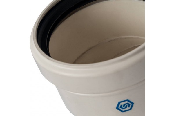 STOUT Элемент дымохода конденсац. угол 45° DN80 м/п PP-FE