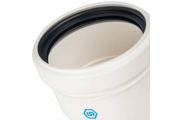 STOUT Элемент дымохода конденсац. угол 87° с инспекцией DN80 м/п PP-FE