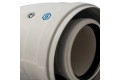 STOUT Элемент дымохода конденсац. колено 90°/ адаптер 90° DN60/100 м/п PP-FE (совместим. с Baxi,Viessmann)