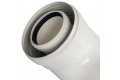 STOUT Элемент дымохода конденсац. колено 90°/ адаптер 90° DN60/100 м/п PP-FE (совместим. с Baxi,Viessmann)