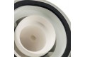 STOUT Элемент дымохода конденсац. адаптер 90° DN60/100 м/п PP-AL с фланцем (совместим. с Bosch)