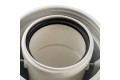 STOUT Элемент дымохода конденсац. адаптер 90° DN60/100 м/п PP-AL с фланцем (совместим. с Bosch)