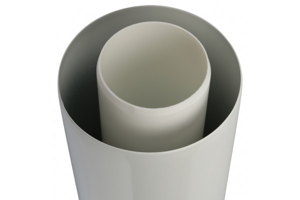 STOUT Элемент дымохода конденсац. труба  500 мм DN60/100 м/п PP-FE