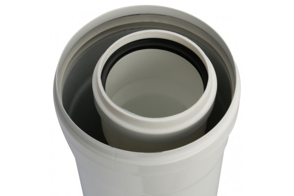 STOUT Элемент дымохода конденсац. труба  500 мм DN60/100 м/п PP-FE