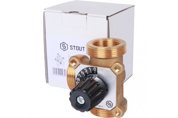 STOUT 3-х ходовой смесительный клапан 1 -1 1/2”  KVs 8