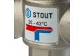 STOUT Термостатический смесительный клапан для систем отопления и ГВС 1 НР 20-43°С KV 2,5