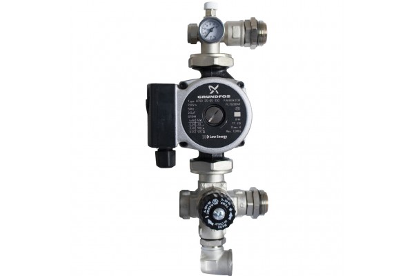 STOUT Насосно-смесительный узел с термостатическим клапаном; Grundfos UPSO 25-65 130