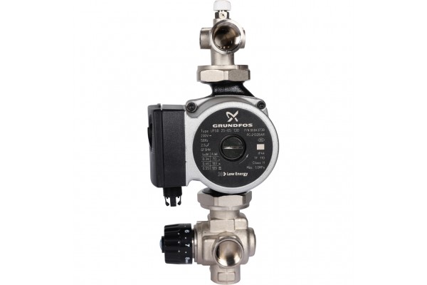 STOUT Насосно-смесительный узел с термостатическим клапаном; Grundfos UPSO 25-65 130