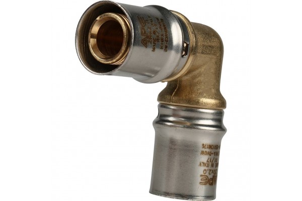 STOUT Угольник  90° 20х20 для металлопластиковых труб прессовой