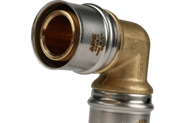 STOUT Угольник  90° 32х32 для металлопластиковых труб прессовой
