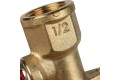 STOUT Угольник настенный с креплением короткий 1/2х16 для металлопластиковых труб прессовой