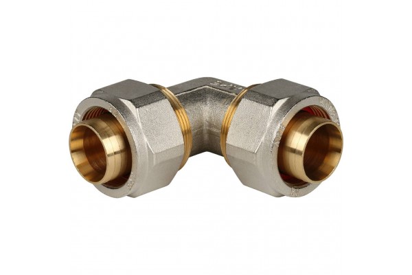 STOUT Угольник  90° 32x32 для металлопластиковых труб винтовой