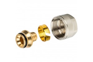 STOUT Переходник компрессионный (евроконус) 16x3/4 В. (2.0мм) PEX/Pert/AL