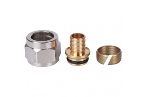 STOUT Переходник компрессионный (евроконус) 16x1/2 В. (2.2мм) PEX/Pert