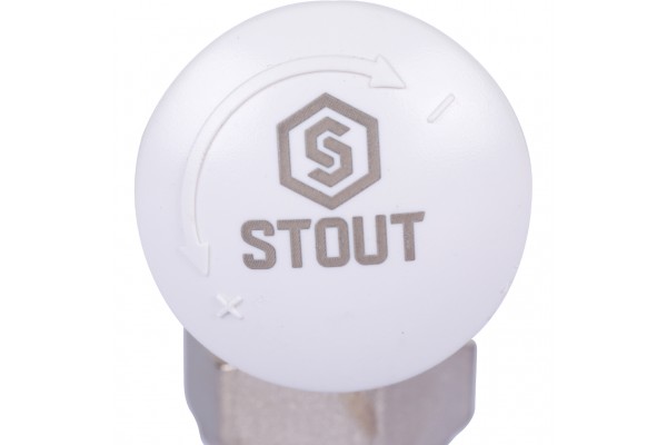 STOUT Клапан термостатический угловой, 1/2 х 3/4ЕК
