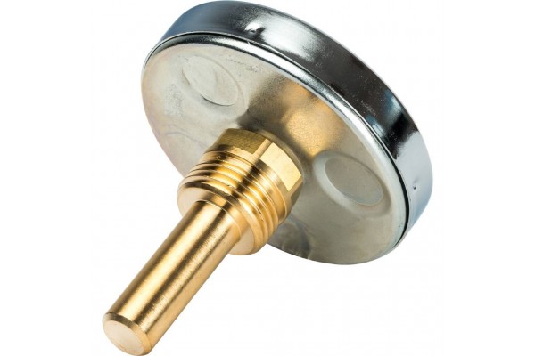 STOUT Термометр биметаллический с погружной гильзой. Корпус Dn 63 мм, гильза 50 мм 1/2, 0...120°С