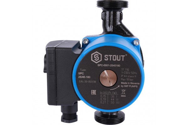 STOUT Насос циркуляционный 25/40-180