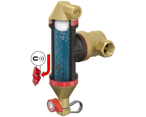Flamco Сепаратор воздуха и шлама Flamcovent Clean Smart 1 1/2