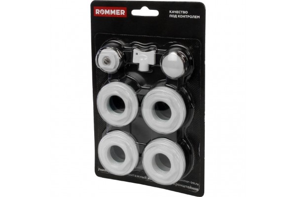 ROMMER 1/2 монтажный комплект 7 в 1 (RAL9016)