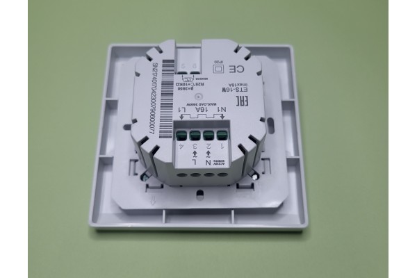 Терморегулятор Electrolux ETS-16 Wi-Fi проводной, программируемый, белый/черный