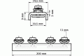 Walraven Соединитель профиля U-образный BIS RapidRail WM0-35 200 мм