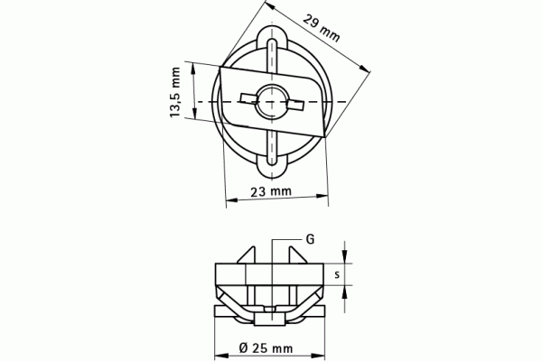Walraven Гайка монтажная BIS RapidRail M10 оцинкованная сталь