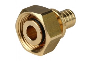 Elsen Переходник с НГ (евроконус) 16x3/4 В. аксиальный PEX, латунь