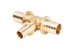 Elsen Тройник переходной 32x20x25 аксиальный PEX, латунь