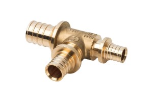 Elsen Тройник переходной 25x20x16 аксиальный PEX, латунь
