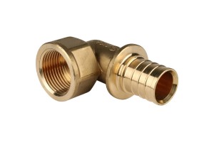 Elsen Угольник переходной 32x1 В. аксиальный PEX, латунь
