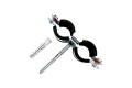 SAC-0020-200012 STOUT Сдвоенный хомут для труб, комплект: хомут+шпилька шуруп +дюбель пластиковый 1/2