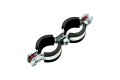 SAC-0020-200012 STOUT Сдвоенный хомут для труб, комплект: хомут+шпилька шуруп +дюбель пластиковый 1/2